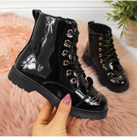 PA1 Botas isoladas Jr EVE319A pretas branco preto 1