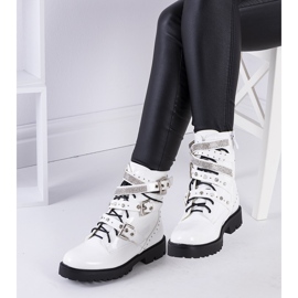 Botas brancas com zircônias Tucker branco 2 Botas brancas com zircônias Tucker branco 2