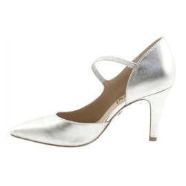 Bombas com cinto Caprice 24402 prata 4