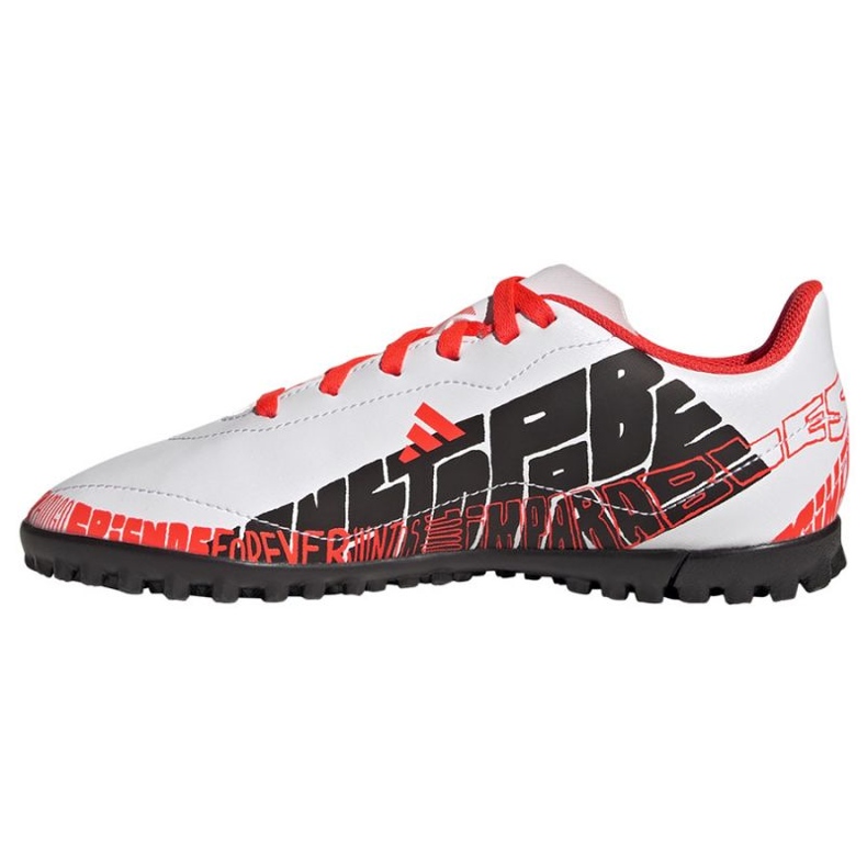 Chuteiras Adidas X Speedportal.4 Messi Tf Jr GW8402 branco branco 1