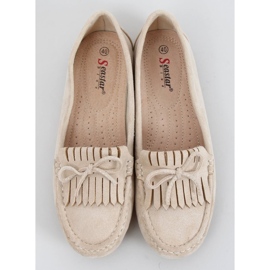 BM Mocassins femininos Stacie Beige bege 1