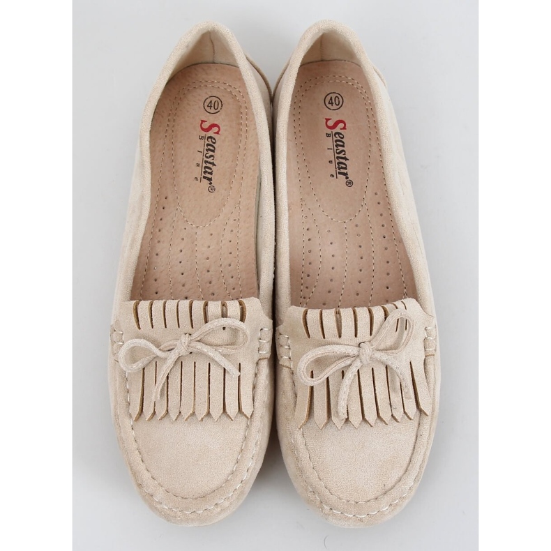 BM Mocassins femininos Stacie Beige bege 1