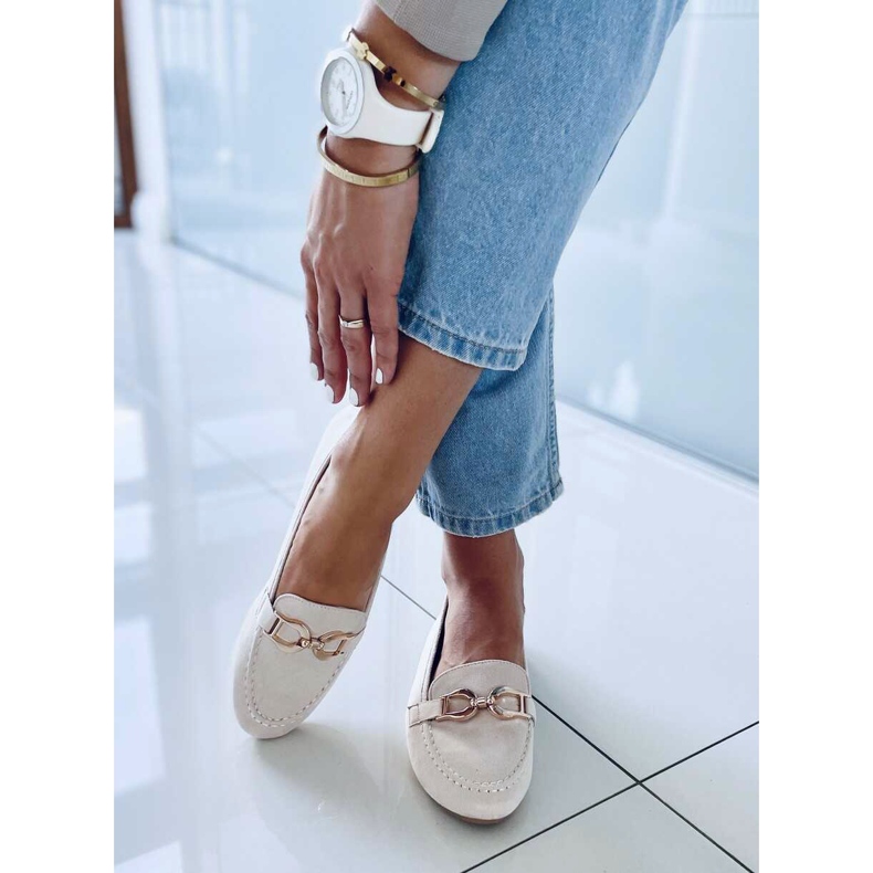 Mocassins femininos Catalina Bege 1