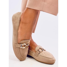 BM Mocassins femininos Catalina Khaki bege cáqui 2