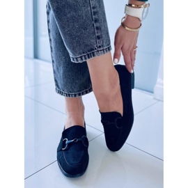 BM Mocassins femininos Isidora Black preto 1