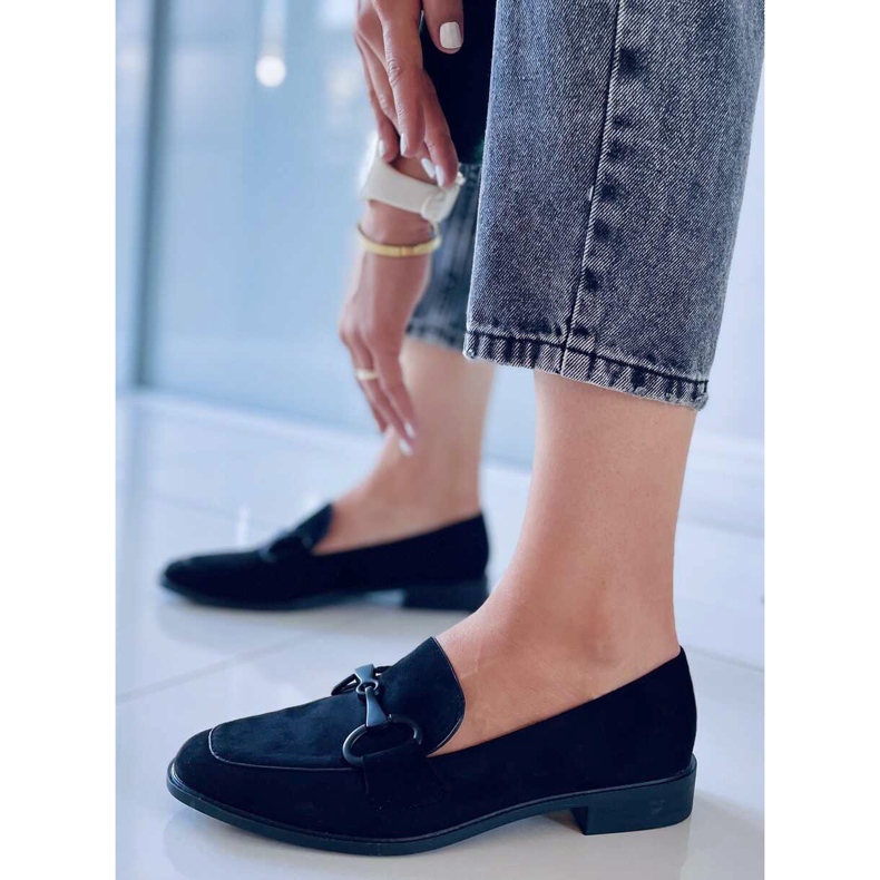 BM Mocassins femininos Isidora Black preto 2