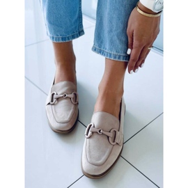 Mocassins femininos Isidora Khaki bege cáqui 2