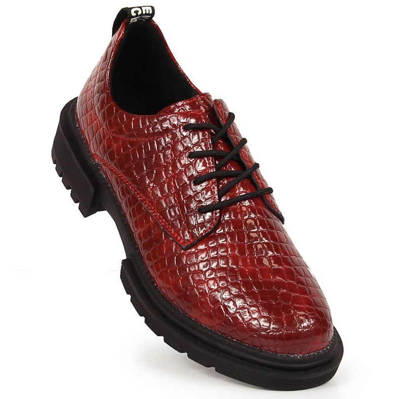 T.Sokolski Sapatos femininos lacado vermelho crocodilo T. Sokolski 1