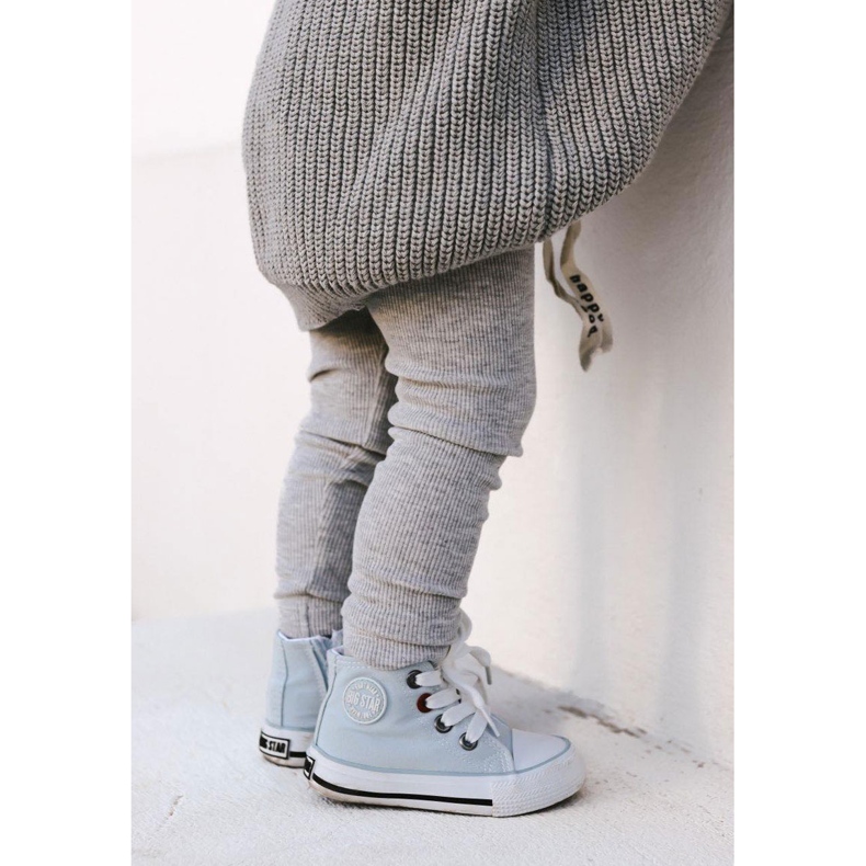 Tênis infantil cano alto com zíper Big Star HH374088 Azul 1