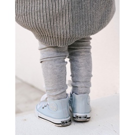 Tênis infantil cano alto com zíper Big Star HH374088 Azul 2