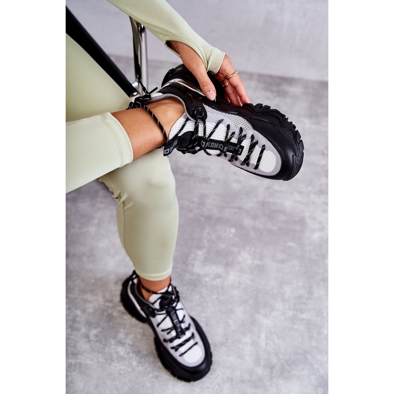 Tênis esportivo feminino Memory Foam System Big Star KK274053 Preto-Cinza 1