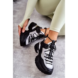 Tênis esportivo feminino Memory Foam System Big Star KK274053 Preto-Cinza 2