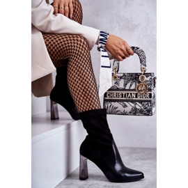 Botas de camurça com salto alto Laura Messi 2527 Preto 1