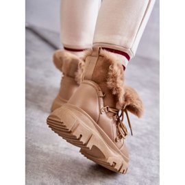 Botas Quentes Bege Escuro Charles 1 Botas Quentes Bege Escuro Charles 1