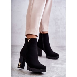 FB2 Botas femininas de salto alto com decoração Teruko preta preto 1