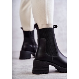 Botas quentes pretas femininas com salto alto Abella preto 2 Botas quentes pretas femininas com salto alto Abella preto 2