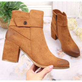 Botas quentes de camurça de mulher Laura La.Fi marrom 1