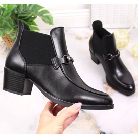 Botas slip-on pretas Vinceza JAN150A para mulher preto 1