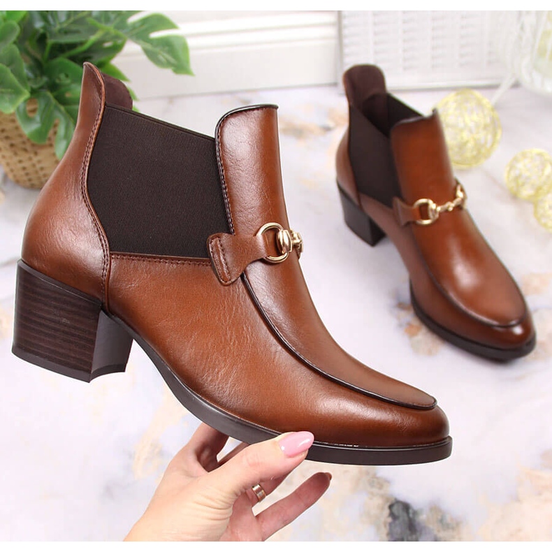 Botas slip-on de mulher Vinceza JAN150B castanhas marrom 1