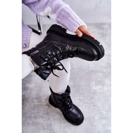 Botas de neve femininas com cadarço GOE KK2N4017 pretas preto 1 Botas de neve femininas com cadarço GOE KK2N4017 pretas preto 1