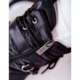 Botas de neve femininas com corrente GOE KK2N4018 preta preto 2