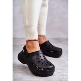 FS1 Chinelos femininos Crooks de espuma preta Coline preto 1