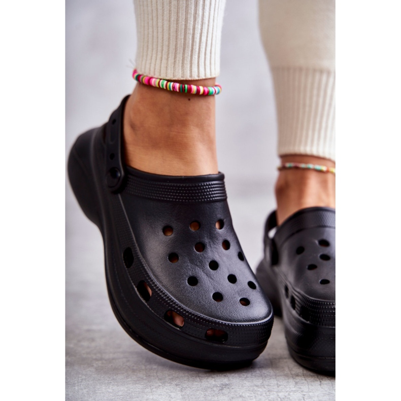 FS1 Chinelos femininos Crooks de espuma preta Coline preto 2