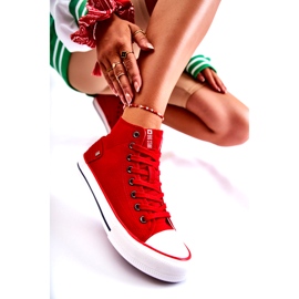 Tênis feminino Big Star High Red DD274334 vermelho 3