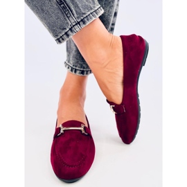 Mocassins femininos Kubra Wine vermelho 2