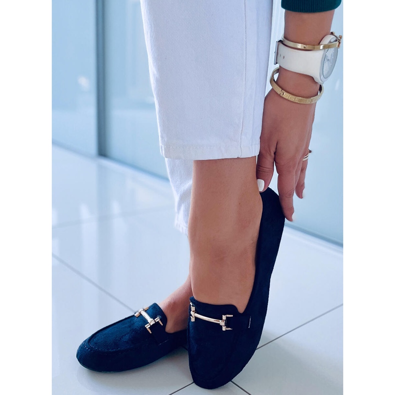 Mocassins femininos Kubra Navy azul 1