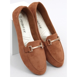 Mocassins femininos Kubra Camel marrom 2