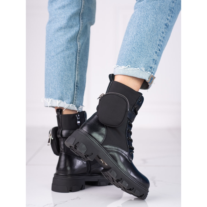 Trabalhadores Shelovet femininos com bolso preto 1