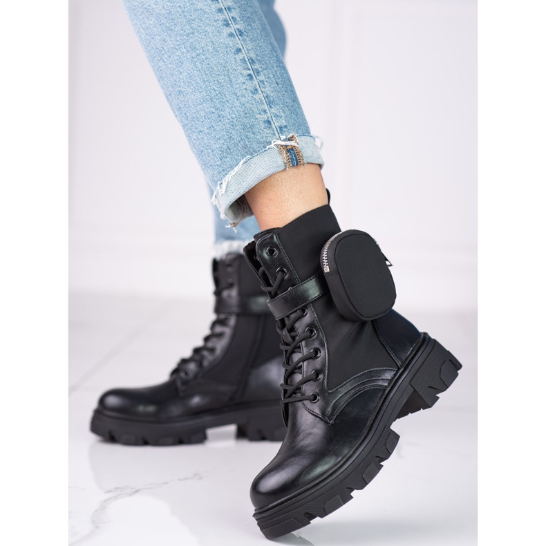 Trabalhadores Shelovet femininos com bolso preto 2