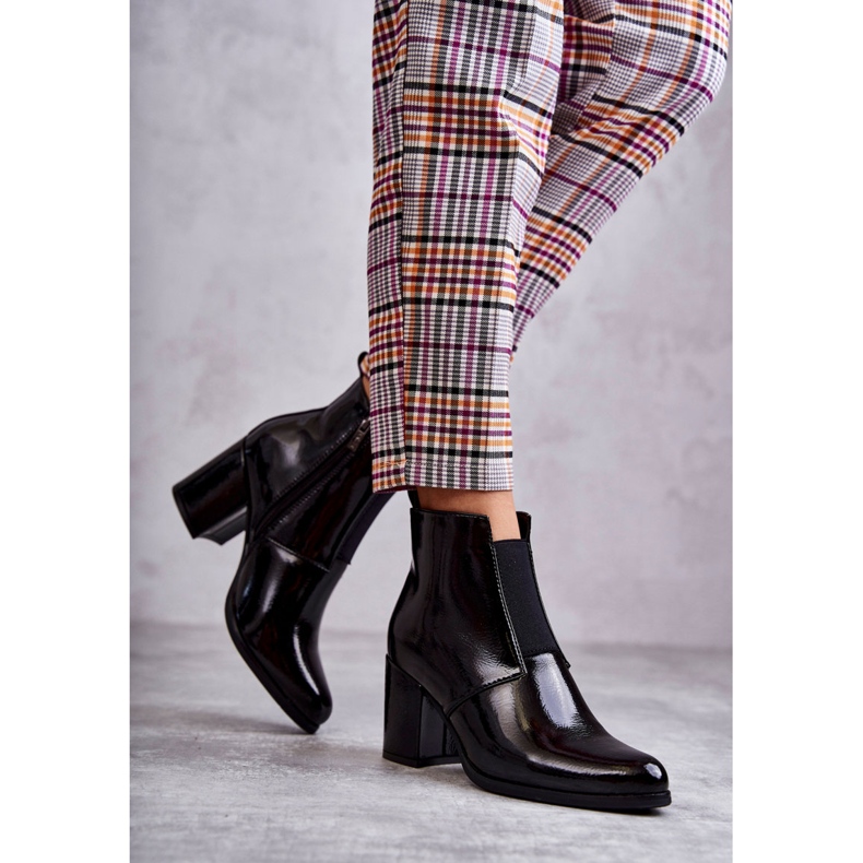 PL4 Botas Clássicas Lacadas La.Fi 260035B-LA Preto 1 PL4 Botas Clássicas Lacadas La.Fi 260035B-LA Preto 1