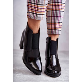 PL4 Botas Clássicas Lacadas La.Fi 260035B-LA Preto 2 PL4 Botas Clássicas Lacadas La.Fi 260035B-LA Preto 2