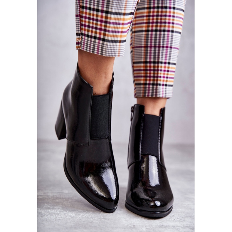 PL4 Botas Clássicas Lacadas La.Fi 260035B-LA Preto 2 PL4 Botas Clássicas Lacadas La.Fi 260035B-LA Preto 2