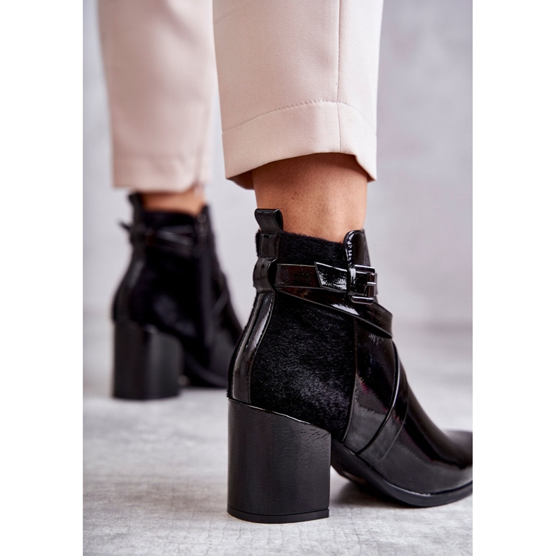 PL4 Botas Lacadas da Moda La.Fi 260037B-LA Preto 2