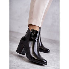 PL4 Botas Femininas Lacadas La.Fi 260039B-LA Preto 1