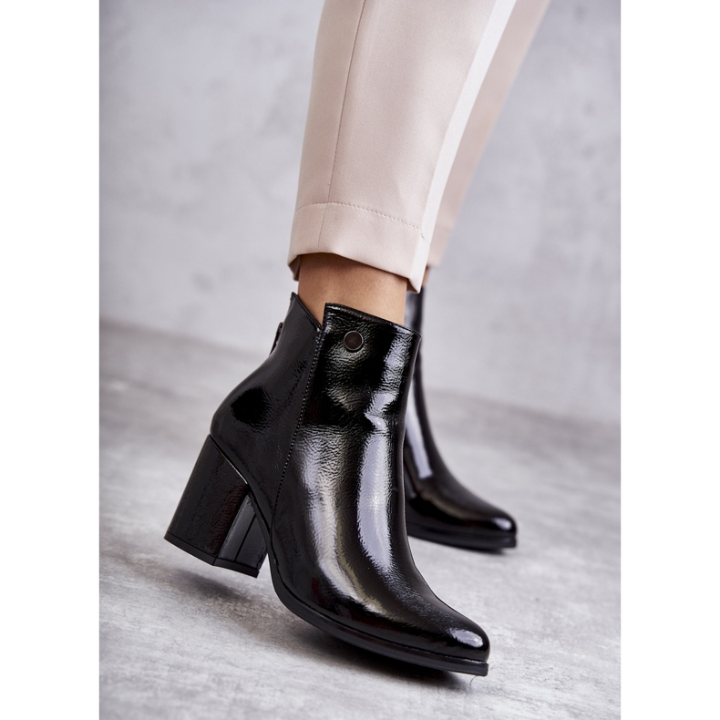 PL4 Botas Femininas Lacadas La.Fi 260039B-LA Preto 1