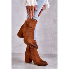 PL4 Bota feminina de camurça La.Fi 260041C-SU Camel marrom 1