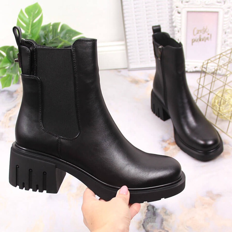 Botas pretas para mulheres Botas Jodhpur, pretas isoladas Filippo PAW375 preto 1