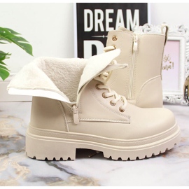 Botas quentes bege de mulher eVento 2