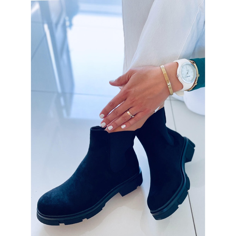 Botas Chelsea femininas Lester Black preto 2