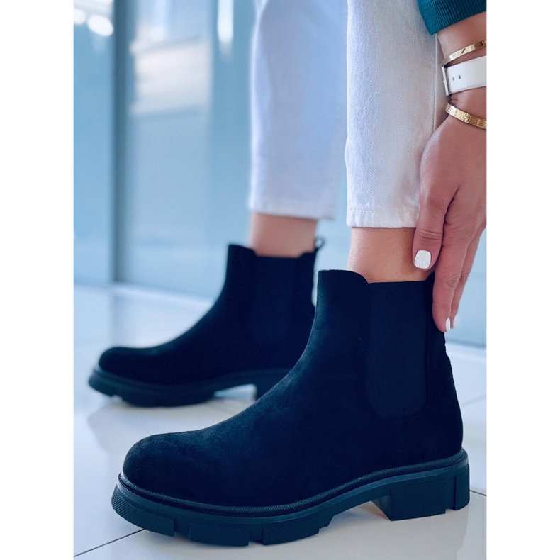 Botas Chelsea femininas Lester Black preto 1
