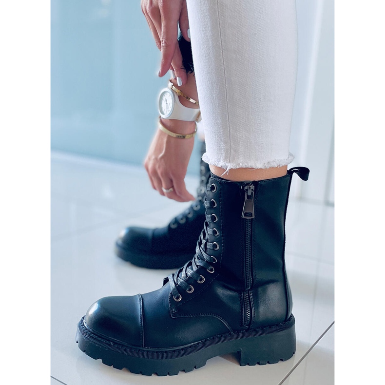 Botas militares Lauper Black preto 1