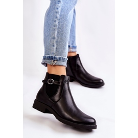 PJ1 Botas quentes femininas Jodhpur Black Janette preto 1