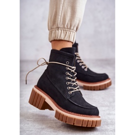 Botas quentes da moda feminina Gerda preta preto 1