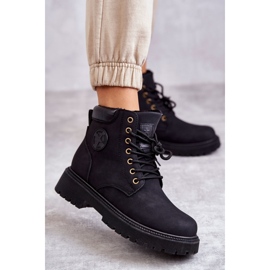 Botas de couro pretas Caçadores de Felizia preto 1