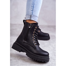 Botas femininas de couro quentes Dorchen pretas preto 2