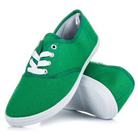 Tênis com atacadores New Age verde 1